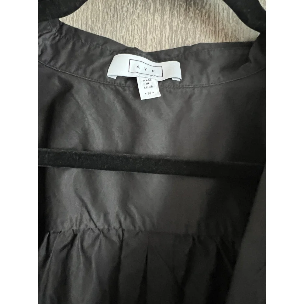 AYR Charcoal Puff Sleeve Blouse - Picture 2 of 5